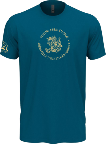 Tričko NLA "Šílená sběratelka Turistických známek" - Barva: Oxblood, Velikost: XXL