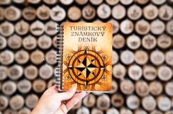 Deníček na Turistické známky - Logo dřevo