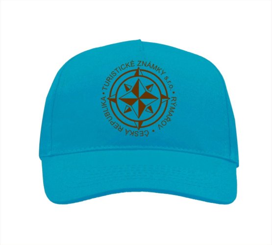 Vyšívaná čepice s logem TZ - Barva: Aqua blue
