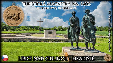 Magnetka č. 1406 - Libice nad Cidlinou - Hradiště