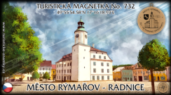 Magnetka No. 732 Město Rýmařov - radnice