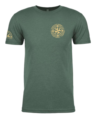 Tričko " LOGO TURISTICKÉ ZNÁMKY " - Barva: Heather forest green, Velikost: M
