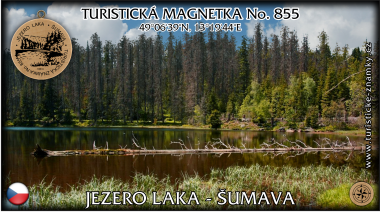 Magnetka č.  855 - Jezero Laka - Šumava