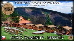 Magnetka č. 1366 - Chata Kamenitý - Beskydy