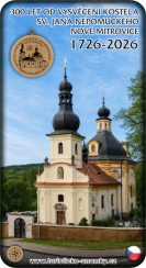 Magnetka -  300let od vysvěcení kostela sv. Jana Nepomuckého - Nové Mitrovice