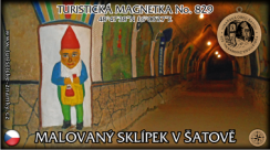 Magnetka č. 829 - Malovaný sklípek v Šatově I.