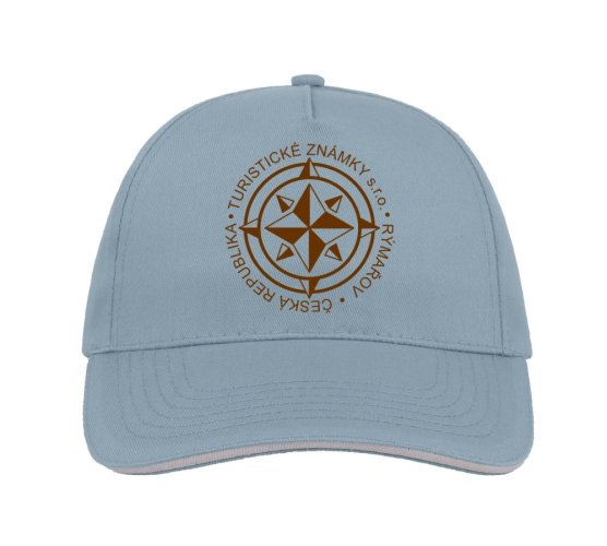 Vyšívaná čepice s logem TZ - Barva: Nebesky modrá