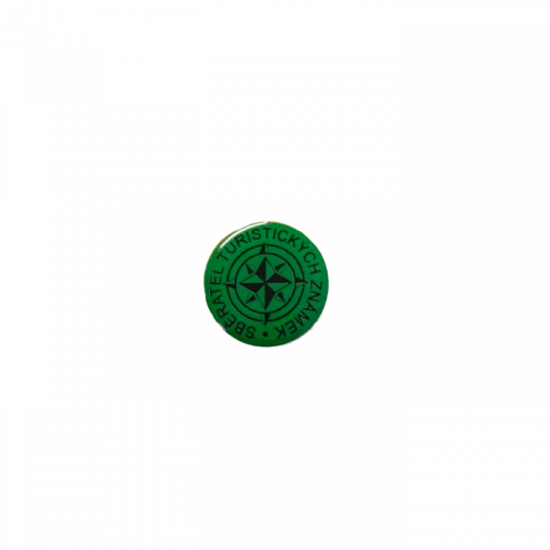 Odznak s logem Turistických známek - zelená