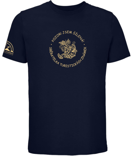 Tričko SOLS "Šílená sběratelka Turistických známek"