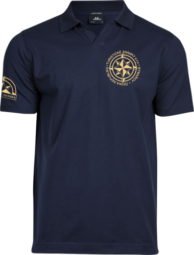 Tričko Tee Jays "LOGO TZ" - Barva: Navy, Velikost: XXL