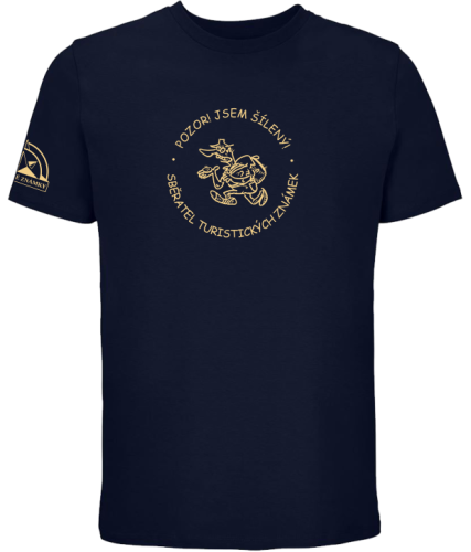 Tričko SOLS "Šílený sběratel Turistických známek" - Barva: Astral Purple, Velikost: 3XL