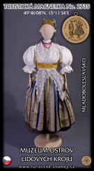 Magnetka č. 2735 - Muzeum Ostrov lidových krojů - Mladoboleslavsko